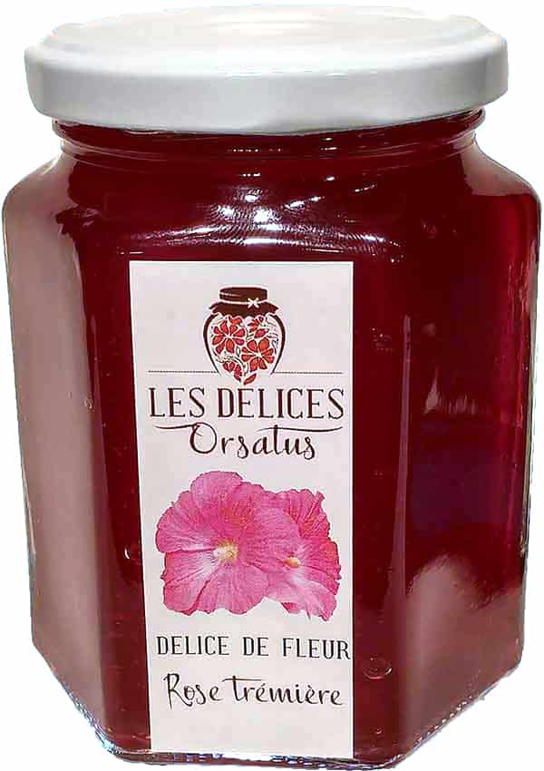 pot de confiture de rose tremiere