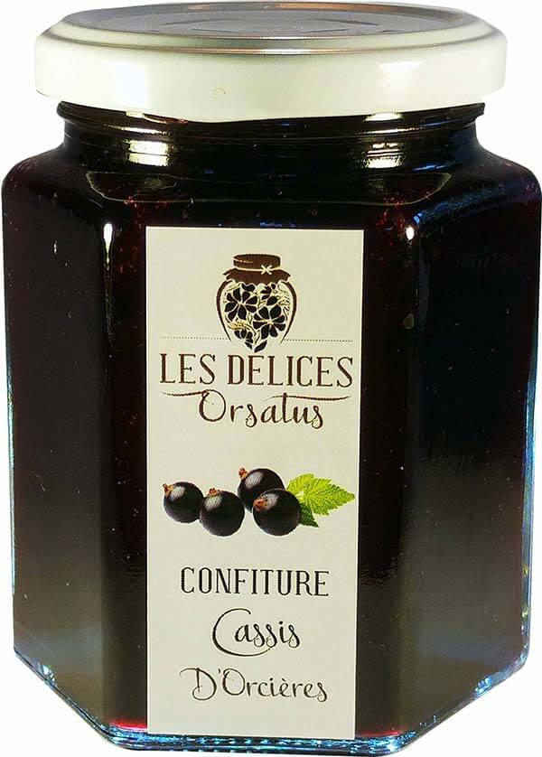 Pot de confiture de cassis sans pépins
