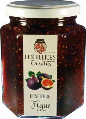 Pot de confiture de figue