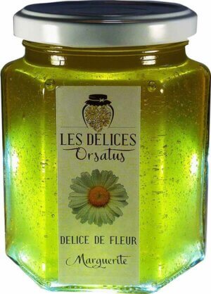 Pot de confiture de marguerite