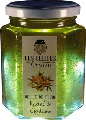 Pot de confiture de gentiane
