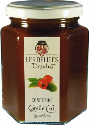 Pot de confiture de gratte cul eglantine cynhorrodon