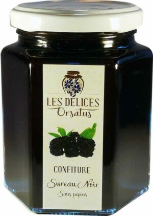 Pot de confiture de sureau sans pepins